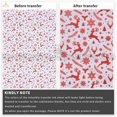 thumbnail image 4 of Hoja de tinta de transferencia infusible navideña Lucky Goddness de 12 x 12 pulgadas, papel de sublimación con diseño de muñeco de nieve y Papá Noel a cuadros rojos para camisetas y sombreros, 4 of 5