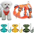 thumbnail image 2 of 4-point Adjustment Dog Harness and Leash Set for Small Dogs Reflective Mesh Dog Harness Vest Puppy Cat Chest Strap Pet Supplies ShopWise Round, 2 of 10