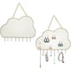 thumbnail image 1 of Organizador de joyas para colgar en la pared, soporte para aretes, expositor de aretes, soporte para joyas, estante para guardar collares y pulseras, forma de nube, 1 of 5