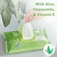 thumbnail image 5 of McKesson Flushable* Wet Wipes XL - Aloe & Vitamin E Formula, Gentle on Skin, Plant-Based Adult Cleansing Wipes - Scented, 48 Wipes, 1 Pack, 5 of 10