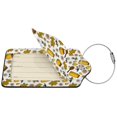 thumbnail image 4 of Rocae Cute Bee for Leather Luggage Baggage Tags ID Label Privacy Cover ID Label with Stainless Steel Loop and Address Card, 4 of 5