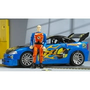 Incredible Crash Dummies Blue/Metallic Silver Sports Car