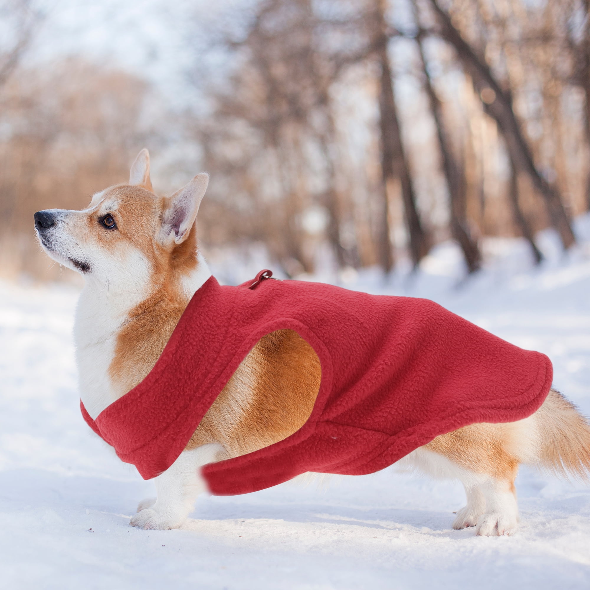 Unique Bargains Dog Cat Warm Vest Small Dog Cat Jumpers Red S