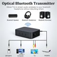 thumbnail image 4 of Transmisor Receptor Bluetooth 5.0 para TV a Auriculares con Control de Volumen, Baja Latencia Inalámbrico A Negro,Negro, 4 of 5