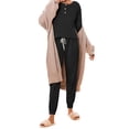thumbnail image 4 of Fantaslook Pajamas Sets for Women Casual Lounge Set Long Sleeve Two Piece Set Buttom Down Shirts and Pants with Pockets Oufits, 4 of 10