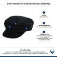 thumbnail image 4 of CTM  Chunky Corduroy Cabbie Hat (Women), 4 of 4