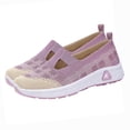 thumbnail image 2 of BADHUB Women's Orthopedic Sneakers Breathable Soft Shoes Casual Mesh Slip On Women's Woven Orthopedic Breathable Soft Shoes Purple 39, 2 of 6