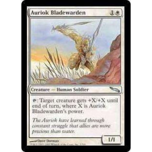MtG Mirrodin Uncommon Auriok Bladewarden #3