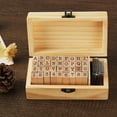 thumbnail image 6 of SPRING PARK Vintage Wooden DIY Number and Alphabet Letter Wood Rubber Stamps, 6 of 7