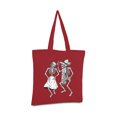 thumbnail image 2 of Awkward Styles Dancing Skeleton Canvas Cotton Bag Skeleton Skull Bag Halloween Gifts Skull Accessories Gothic Gifts for He Dia de Los Muertos Accessories, 2 of 5