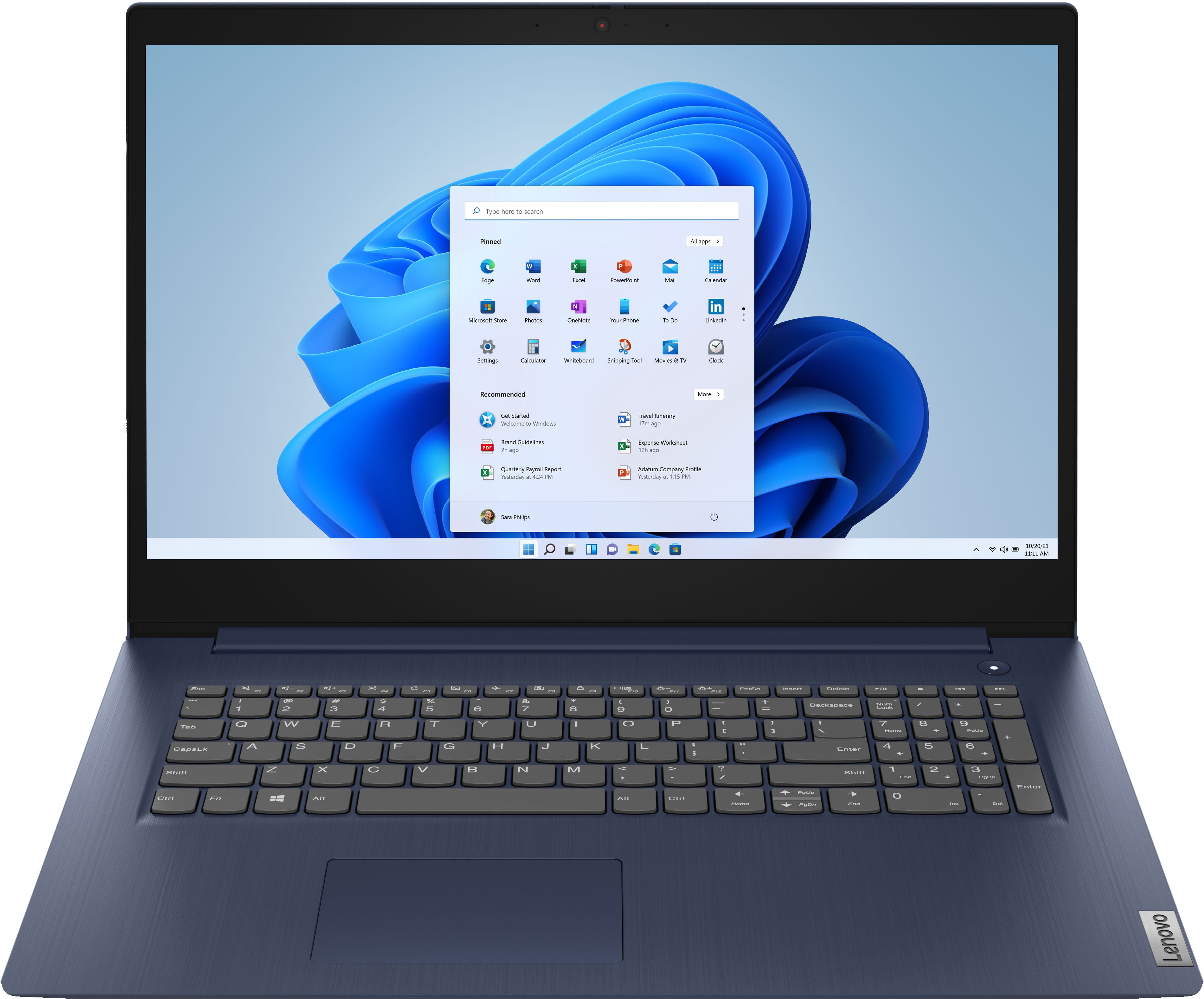 IdeaPad 3 17" laptop, Intel Core i5-1035G1 12GB RAM 256GB SSD, Wi-Fi with Bluetooth 5,Abyss Blue, Windows 10 - Walmart.com