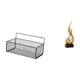 thumbnail image 1 of Estantes flotantes de alambre de metal y estatua abstracta de llama de resina, escultura de arte moderno para cocina, baño, sala de estar, decoración, 1 of 8