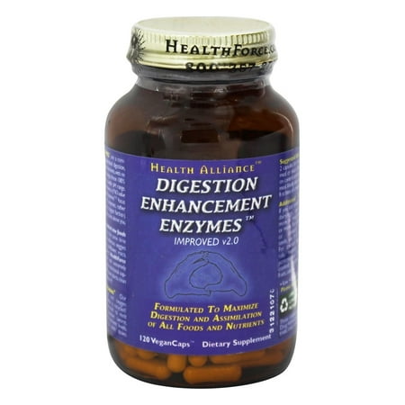 HealthForce Nutritionals - Digestion Enzymes Enhancement - 120 Vegetarian Capsules