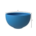 thumbnail image 3 of LeisureMod Iris Mid-Century Modern 3-Piece Fiberstone and Clay Planter Set - Round Plant Pots with Drainage Holes for Indoor and Outdoor (Blue), 3 of 14