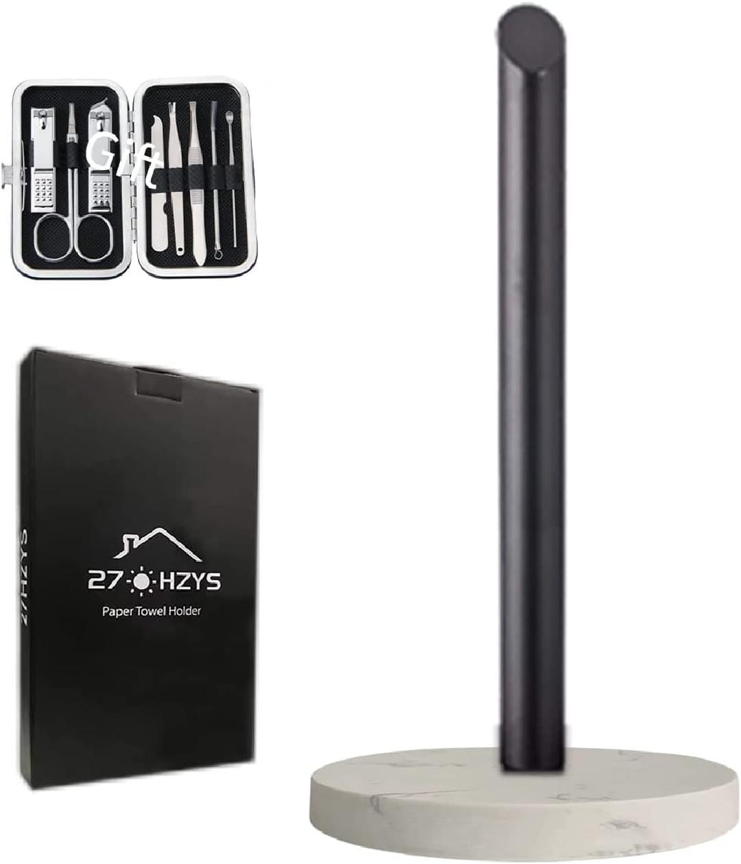 Paper Towel Holder,Black Paper Towel Holder,Marble Paper Towel Holder