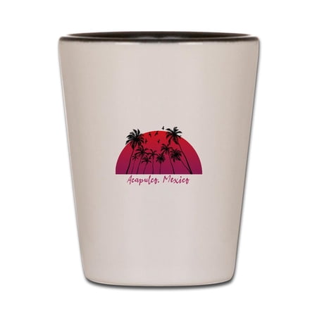 CafePress - Acapulco Mexico - White/Black Shot Glass Unique and Funny Shot Glass