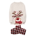 thumbnail image 4 of Fgnfyis Family Christmas Pajamas Deer Check Print Soft 2 Piece Set Sleepwear Nightwear, 4 of 4