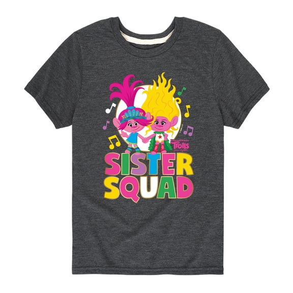Trolls - Band Together - Sister Squad - Toddler and Youth Short Sleeve Graphic T-Shirt