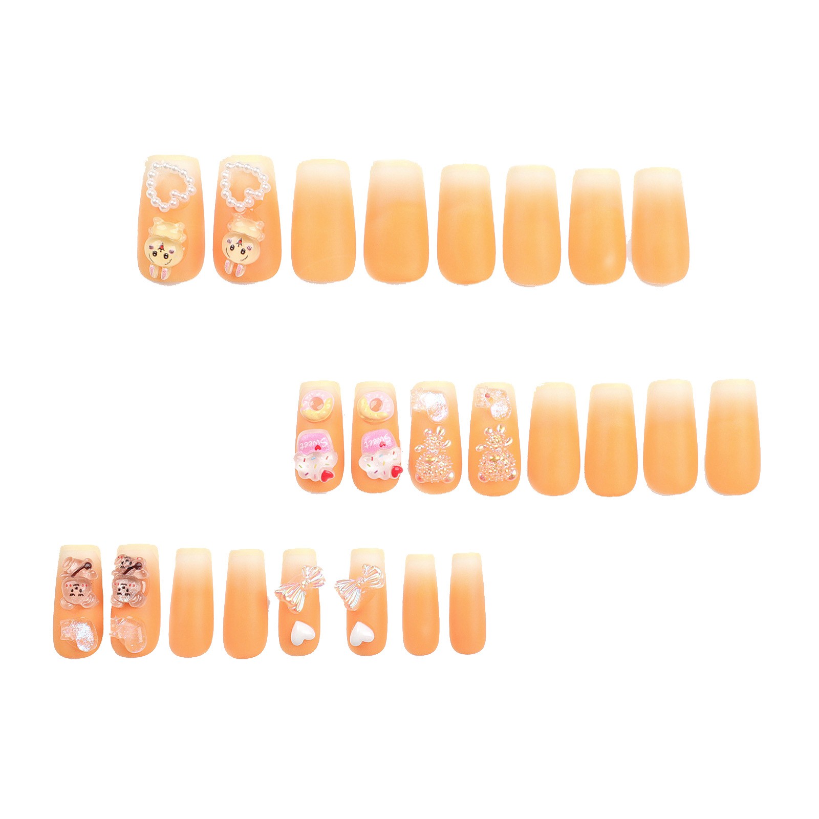 Acrylic Nails for Small Nails False Nails Coffin Shape Full Cover Short Coffin Nails Extra Long Ballerina Nail Tips Full Cover Extra Long Coffin on Nails Long Ballerina False Nail Gel