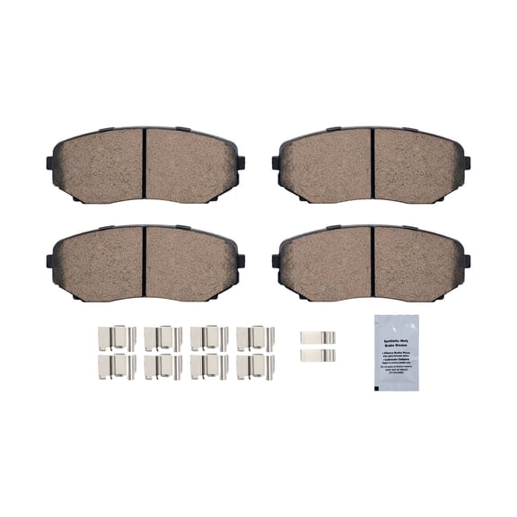 HUSCH Front Ceramic Brake Pads Kit D1258 Fit For Ford Edge 2007-2015, For Lincoln MKX 2007-2015, For Mazda CX-5 2019-2022