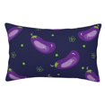 thumbnail image 1 of Fotbe Eggplant Funda de Almohada Decorativa Estilo Occidental, Lujo en Algodón, Fundas para Almohadas King, Cojín Estampado para Decoración del Hogar-20"x30", 1 of 6