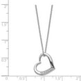 thumbnail image 3 of White Sterling Silver necklace Themed Open Back Diamond Clear 18 in 1 mm, 3 of 3