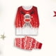 thumbnail image 1 of Vestido Rojo Para Padres E Hijos Conjunto de pijama familiar de 2 piezas Conjunto informal de manga larga con estampado de alce y pantalones Traje diario Kuymtek Mujer Rojo M para Mujer, 1 of 8