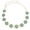 Turquosie, variant on Circle Stone Beaded Concho Gold Chain Belt Adjustable (Women)