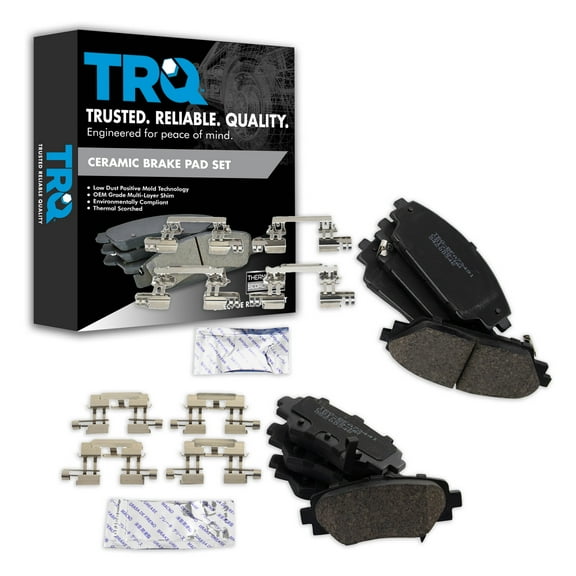 TRQ Ceramic Brake Pads Fits 2014-2016 Mazda 3 BFA20328