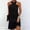 Black, variant on Up to 65% off Pitauce Summer Dresses for Women Sexy Criss Cross Neck Printed Sleeveless Mini Dress Casual Slim Fit A-Line Wedding Guest Dresses on Clearance