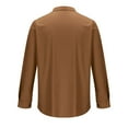 thumbnail image 5 of Mens Fall Corduroy Button down Shirts Jackets Long Sleeve Retro Shirt Outerwear Casual Ribbed Work Tops with Pockets, 5 of 5