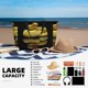 thumbnail image 5 of Easygdp Yellow White-Lipped Pit Viper Bolsa de Viaje de Playa de Gran Capacidad, Bolsa Tote Perfecta para la Playa, Escapadas de Fin de Semana y Viajes, 5 of 7
