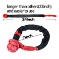 thumbnail image 3 of Best Sport Soft Shackle 12mmx60cm (1 Pcs)  40000 Lbs. Max. Strength Soft Shackle Recovery Rope With Sleeves For SUV ATV ,Easy to Carry, 3 of 7
