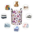 thumbnail image 6 of Kll Wine Waterproof Foldable Laundry Hamper Bucket With Handles For Storage Bin,Kids Room,Home Organizer (Medium), 6 of 8