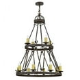 thumbnail image 5 of Meyda Tiffany 154642 Lakeshore 12 Light 36" Wide Taper Candle Style Chandelier - Rust, 5 of 7