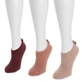thumbnail image 2 of MUK LUKS Women's 3 Pack Ballerina Cozy Socks-Grippers, 2 of 2
