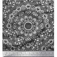 thumbnail image 1 of Soimoi Cotton Voile Fabric Mandala Kaleidoscope Printed Fabric 1 Yard 42 Inch Wide, 1 of 1