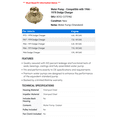 thumbnail image 2 of Water Pump - Compatible with 1966 - 1978 Dodge Charger 1967 1968 1969 1970 1971 1972 1973 1974 1975 1976 1977, 2 of 2