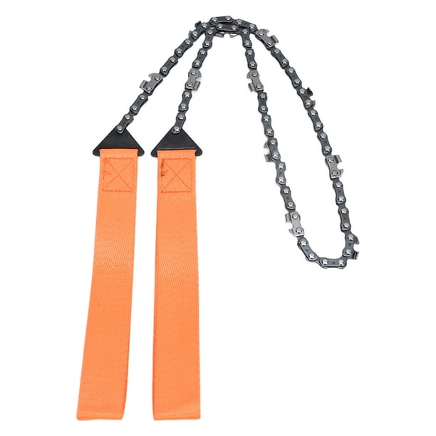 Sierra de cuerda, motosierra de bolsillo para exteriores de 24 pulgadas, cadena de sierra para cortar madera, muy versátil