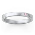 thumbnail image 3 of Stackable Birthstone Ring with Engraving - Pink Tourmaline (October), 3 of 7