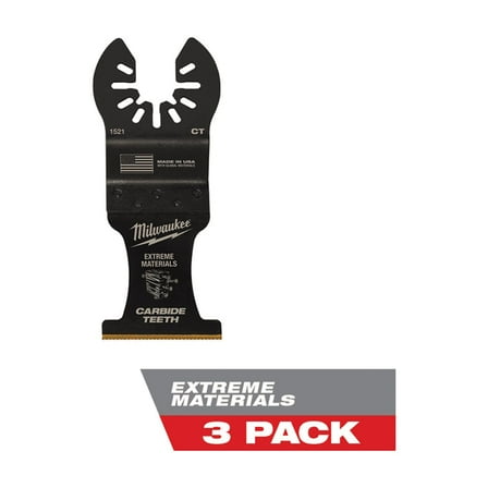 Milwaukee Tool Milwaukee OPEN-LOK 1-3/8" TITANIUM ENHANCED CARBIDE TEETH MULTI-MATERIAL BLADE 3PK