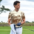 thumbnail image 3 of Balery Train Camisa Polo de Hombre con Estampado, de Manga Corta y Tejido Medio, Camisa Tipo Golf Polo-4X-Large, 3 of 6