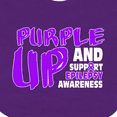 thumbnail image 4 of Inktastic Purple Up Epilepsy Boys or Girls Baby Bib, 4 of 4