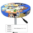thumbnail image 4 of Saiise Bluey Print Round Bar Stool Covers,Washable Elastic Stool Cushion Slipcover for Dia.12-14" Chair, 4 of 7