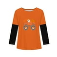 thumbnail image 5 of Abcomgle Halloween T-Shirts for Girls Spooky Ghost Truck Graphic T-Shirts for Girls Crewneck Long Sleeve Tshirts for Girls Fall Funny Scary Tee Top Girls,6-7 Years, 5 of 5
