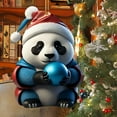 thumbnail image 6 of Beautynvta Cute Panda Christmas Ornaments, Xmas Gifts, Personauzed Christmas Panda Hanging Ornaments Exquisite Acrylic Pendant Christmas Tree Decorations, 6 of 6