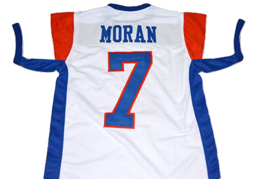 Details about   Alex Moran #7 Mountain Goats Football Jersey Blue State TV Uniform Costume White 