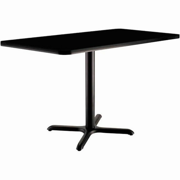 Global Industrial 695849BK Interion Breakroom Table - 48 x 30 x 29 in. - Black
