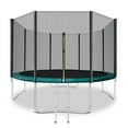 thumbnail image 3 of JJ JUJIN  8 FT Trampoline for Kids and Adults Backyard Trampoline with Safty Enclosure Net Outdoor Trampoline with Ladder and Water Sprinkler Green, 3 of 8