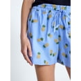 thumbnail image 4 of Free Assembly Women's and Women's Plus Linen Blend Print Shorts, 7" Inseam, Sizes XS-4X, 4 of 5